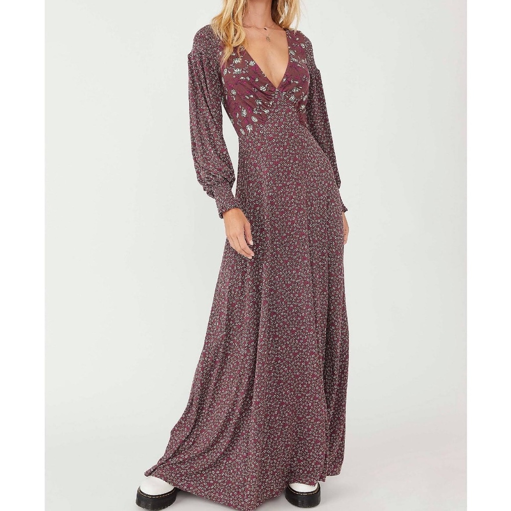 ANTHROPOLOGIE Love Story Maxi Dress S